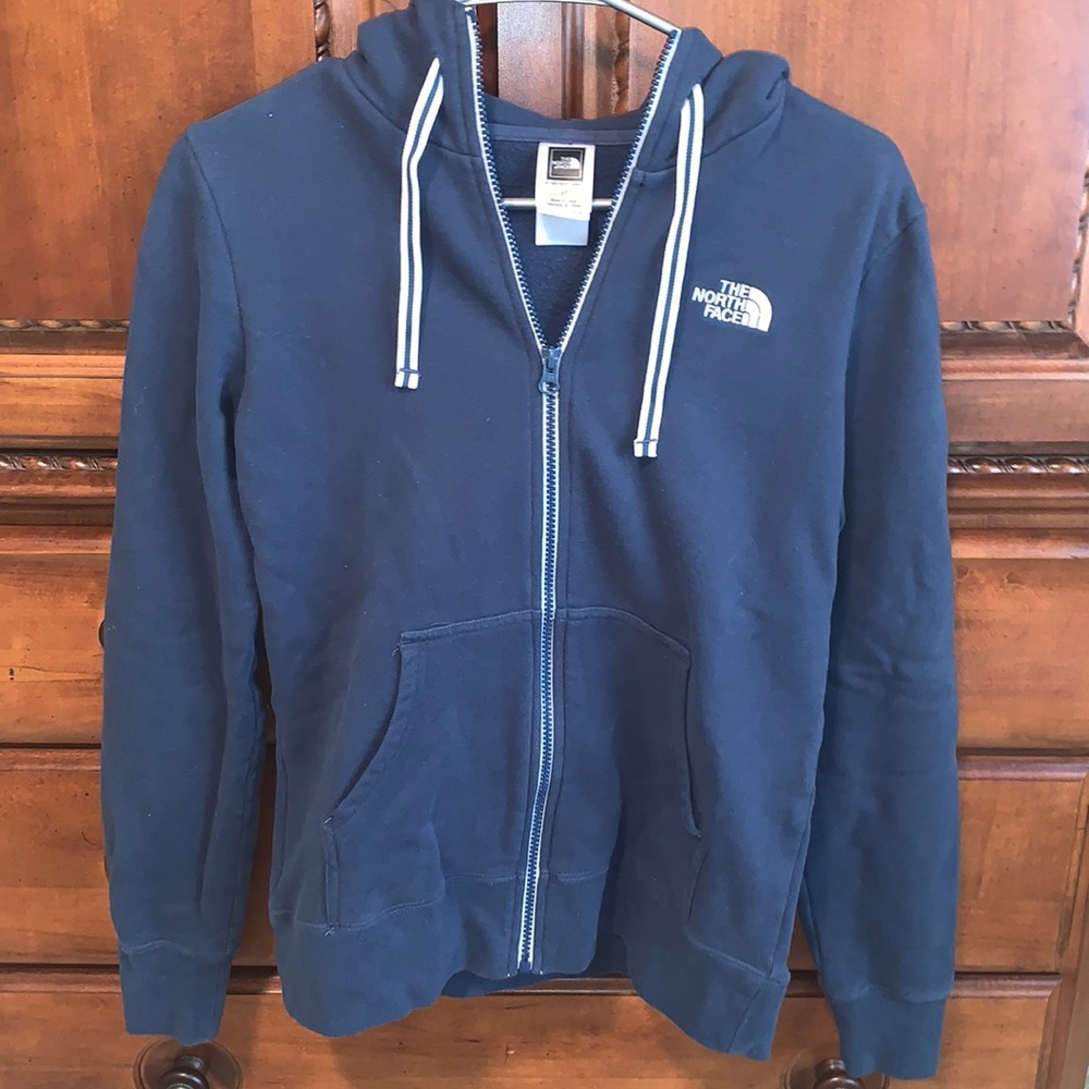 Dark Blue North Face Zip Up